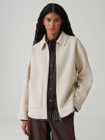 OPUSPrijelazna jakna 'Hillvyn' - bež boja: prednji dio