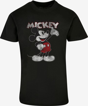 ABSOLUTE CULT Shirt 'Mickey Mouse - Presents' in Zwart: voorkant