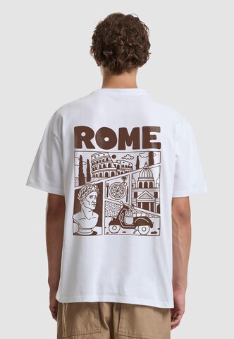 Mister Tee Koszulka 'Roman Souvenirs' w kolorze biały: przód