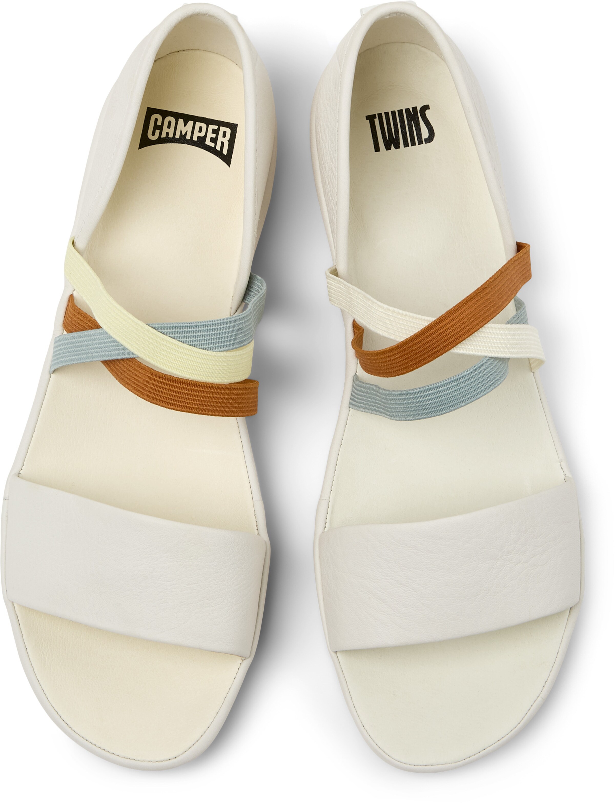 CAMPER Strap sandal 'Right Nina Twins' in White