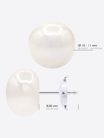 Boucles d'oreilles 'ELYSEE' Ateliers Saint Germain en blanc