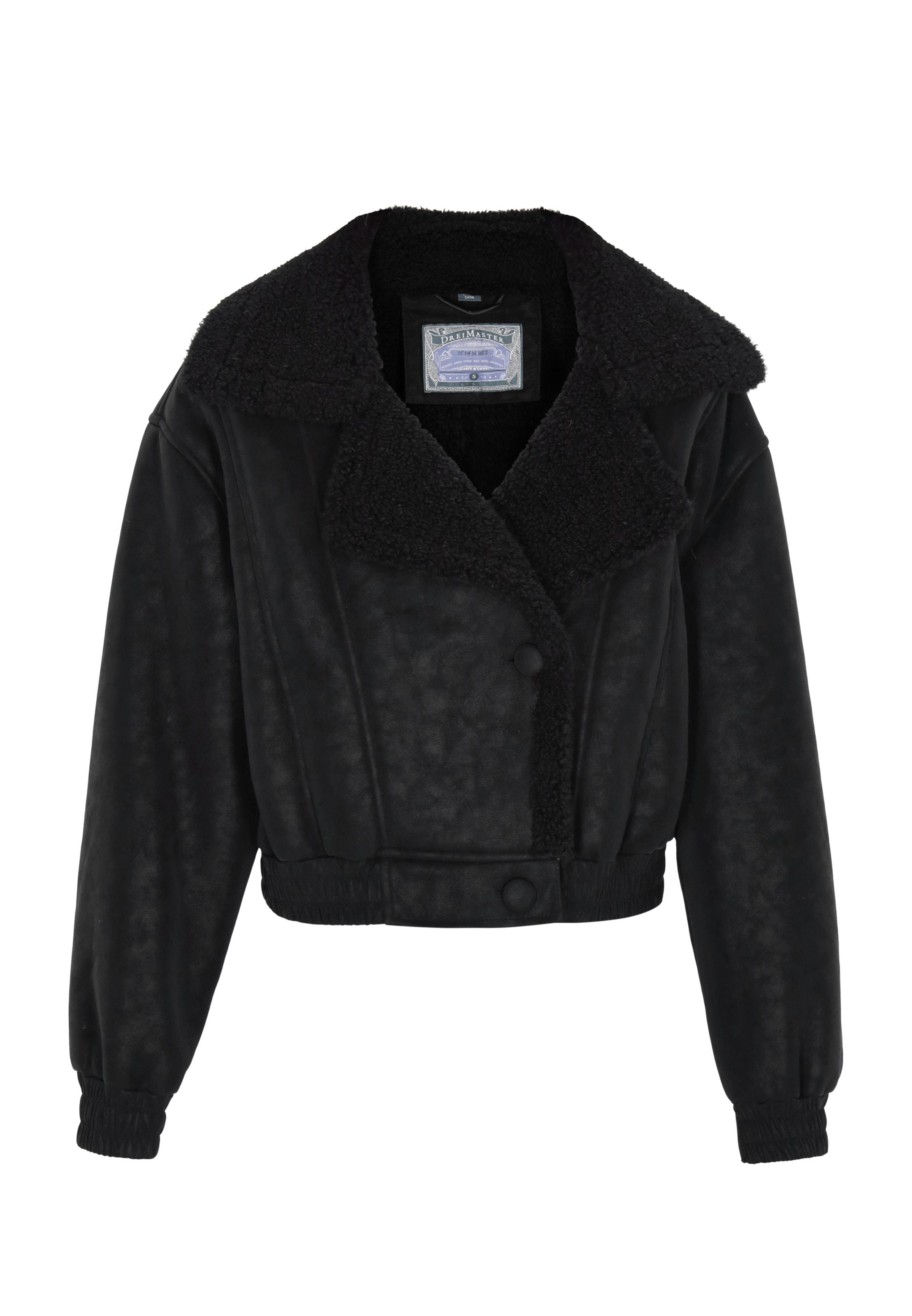 DreiMaster Vintage Zimná bunda - Čierna: predná strana