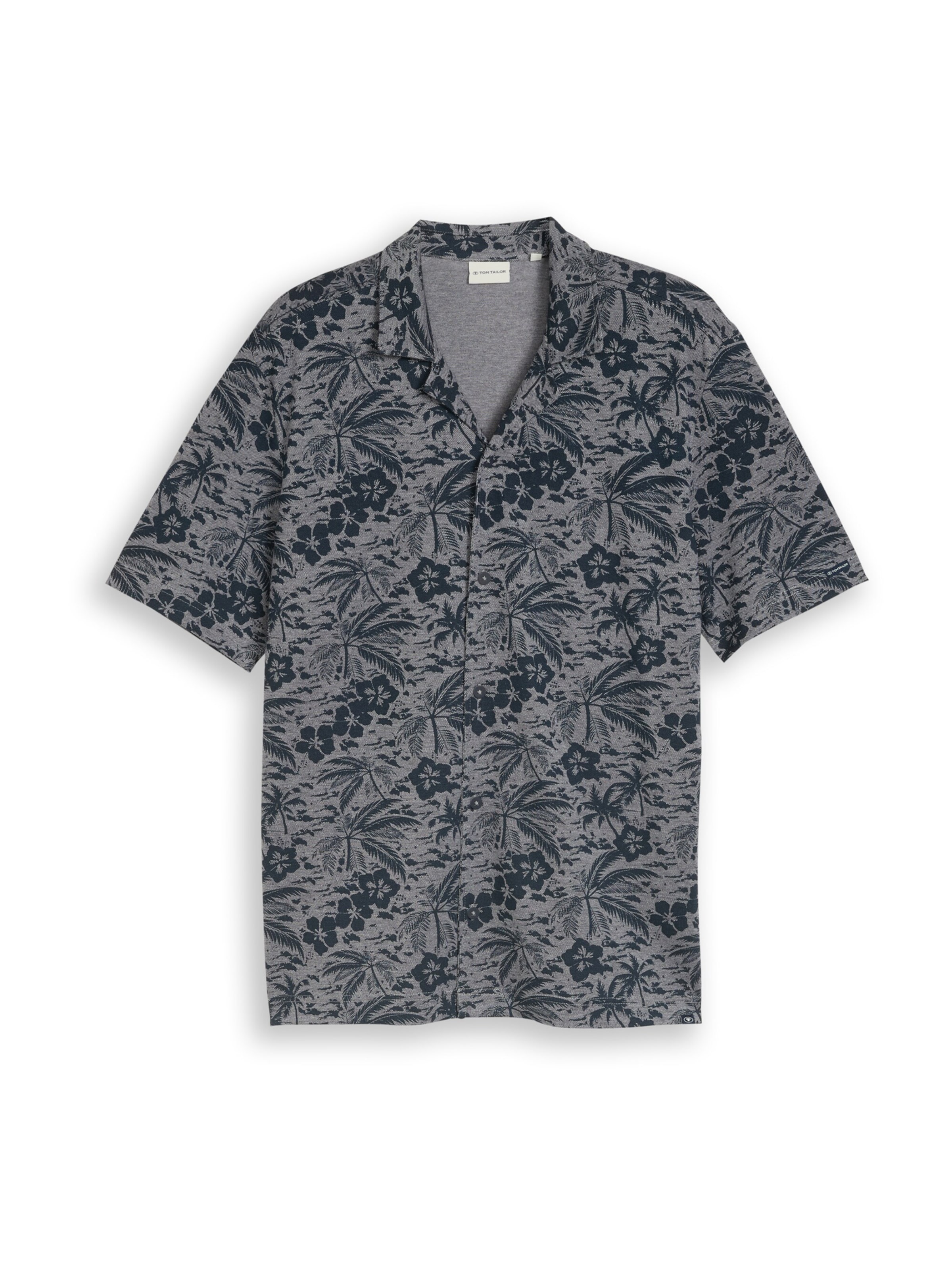 TOM TAILOR Comfort fit Button Up Shirt in Blue: front