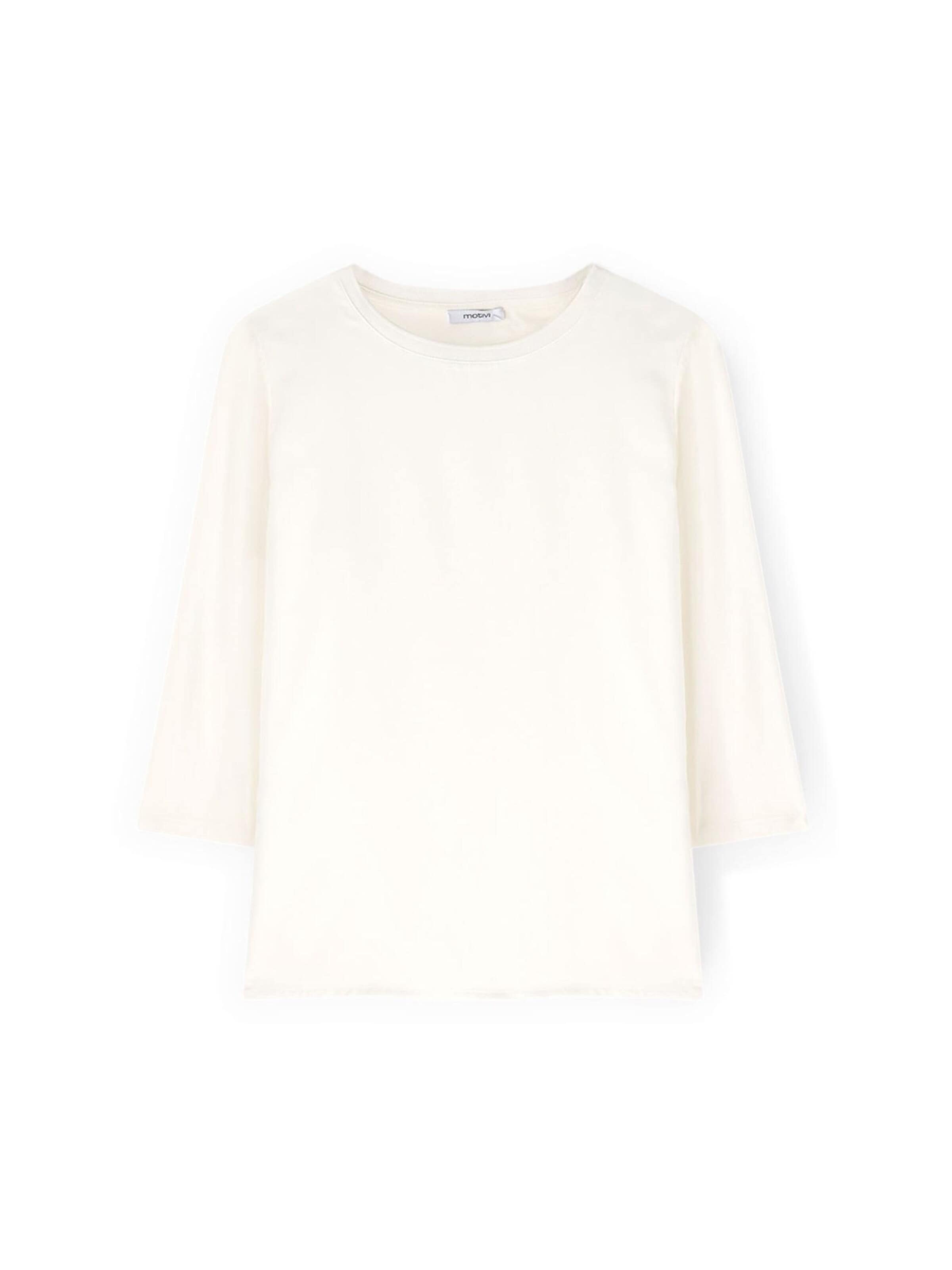 T-shirt MOTIVI en blanc : devant