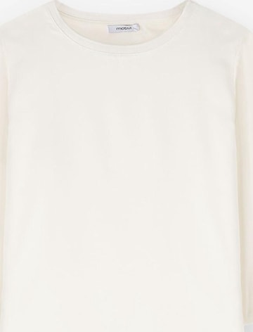T-shirt MOTIVI en blanc : devant