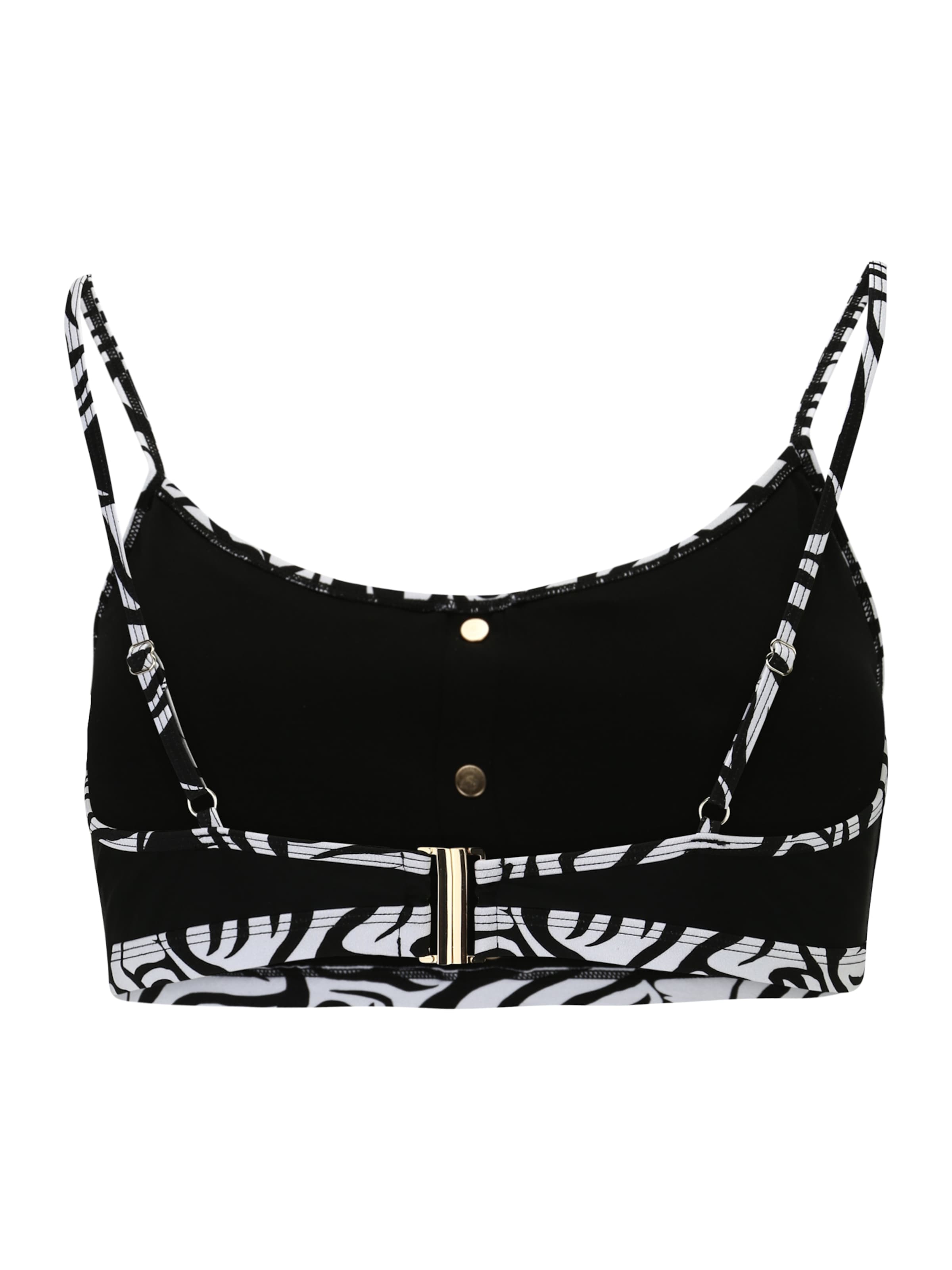 River Island Plus Õlapaelteta topp Bikiinitopp, värv must