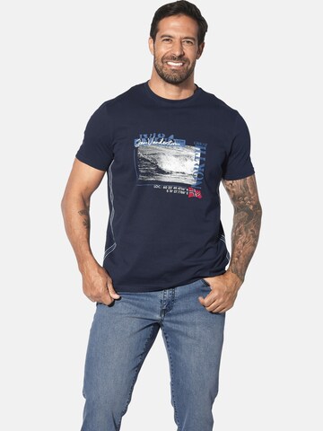 Jan Vanderstorm Shirt 'Pitter' in Blauw: voorkant