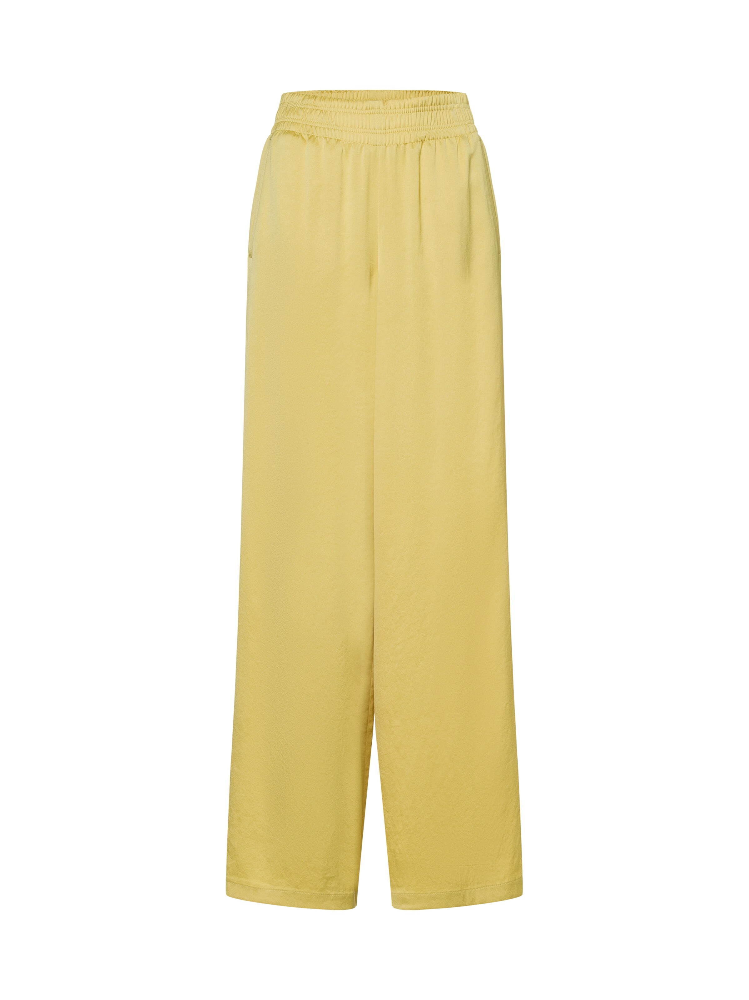 DRYKORN Wide leg Pants 'Ceiling' in Yellow: front