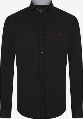 DENIM CULTURE Košile 'Austin' – černá: přední strana
