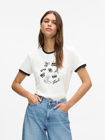 Karl LagerfeldMajica 'Charms' - bijela boja: prednji dio