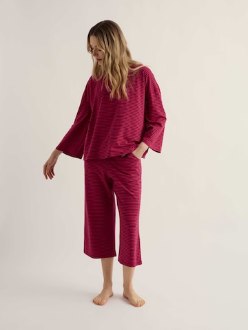 Pyjama 'Tree Shadow' Seasalt Cornwall en rose : devant