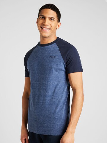 Superdry - Camisa 'Essential' em azul