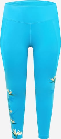 ADIDAS SPORTSWEAR - Skinny Calças de desporto 'Thebe Magugu Studio ' em azul: frente