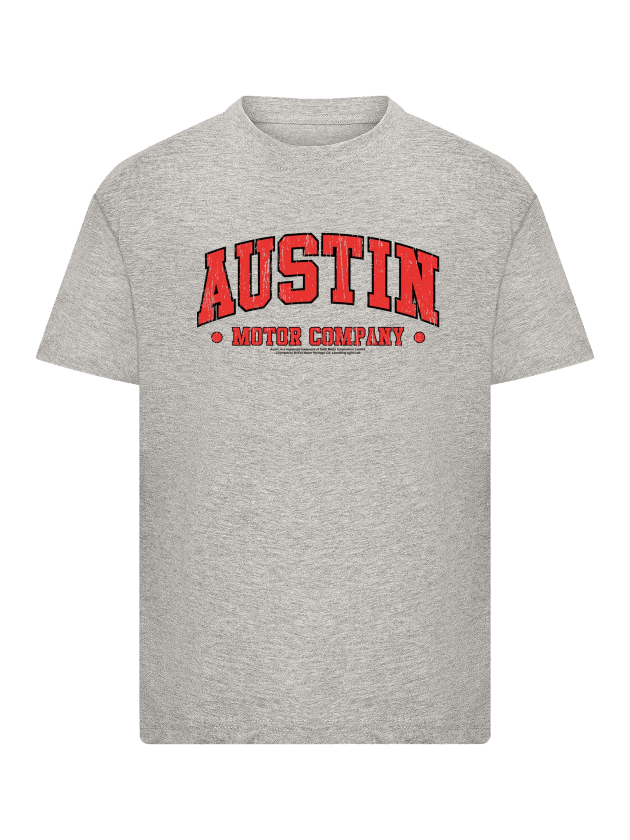 F4NT4STIC Shirt 'British Motor Heritage Austin Motor Company' in Grey: front