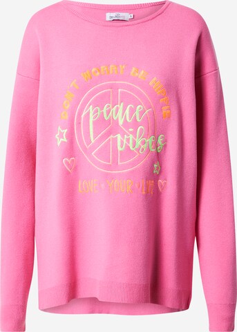 Zwillingsherz Pullover 'Sabine' in Pink: predná strana