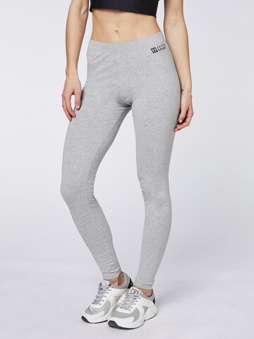 Jette Sport Skinny Leggings in Grey: front