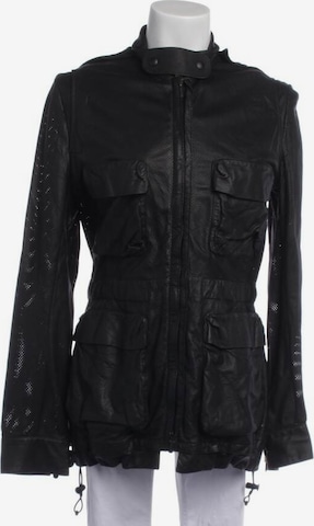 Bottega Veneta Lederjacke / Ledermantel L in Schwarz: Vorderseite