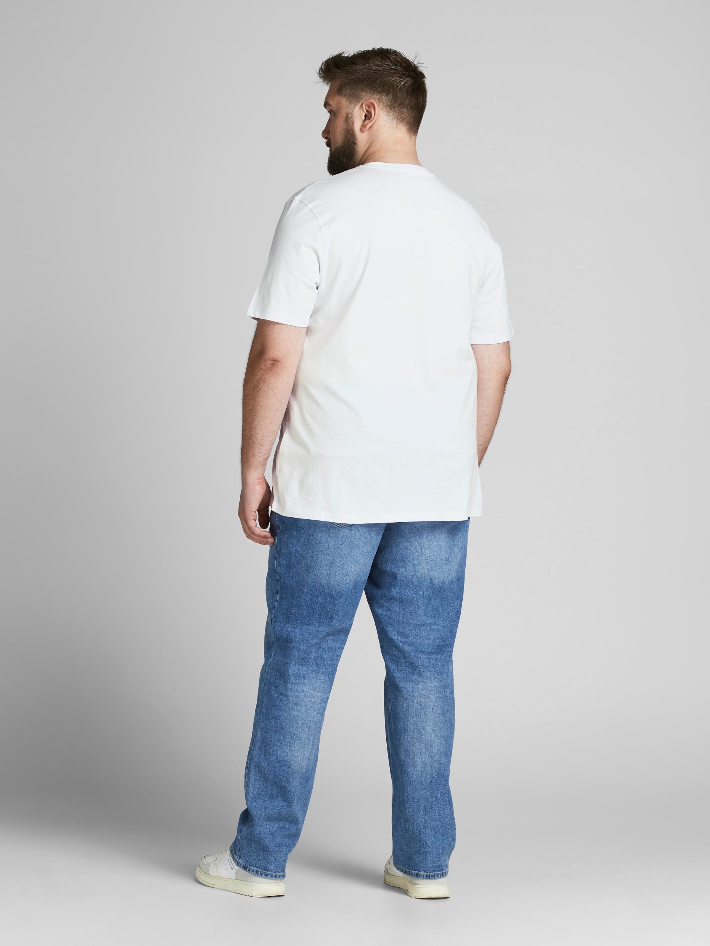 Männer Shirts JACK & JONES T-Shirt in Offwhite - CU90700 Männer Shirts JACK & JONES T-Shirt in Offwhite - CU90700