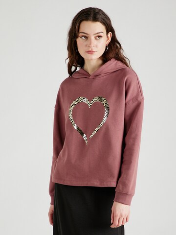 ABOUT YOU Sweatshirt 'Emmy' in Roze: voorkant