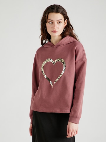 ABOUT YOU Sweatshirt 'Emmy' in Roze: voorkant