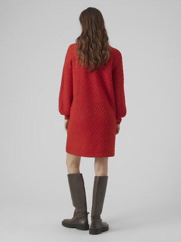 VERO MODA Knit dress in Red