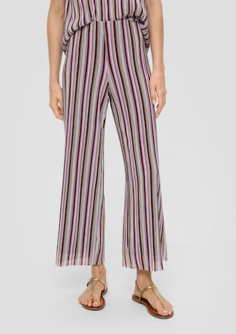 Wide Leg Pantalon s.Oliver BLACK LABEL en mélange de couleurs : devant