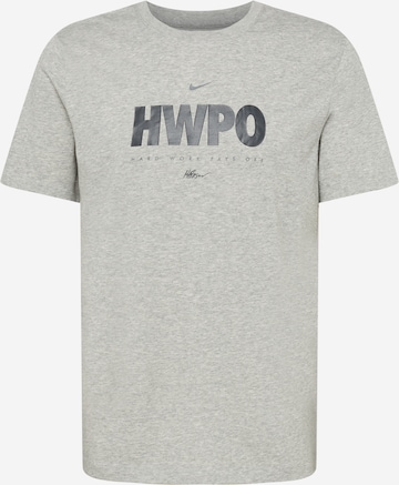 NIKE Functioneel shirt 'HWPO' in Grijs: voorkant