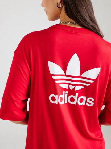 ADIDAS ORIGINALS - Camisa oversized em vermelho