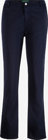 UNITED COLORS OF BENETTON Bootcut Chinohose in Blau: predná strana