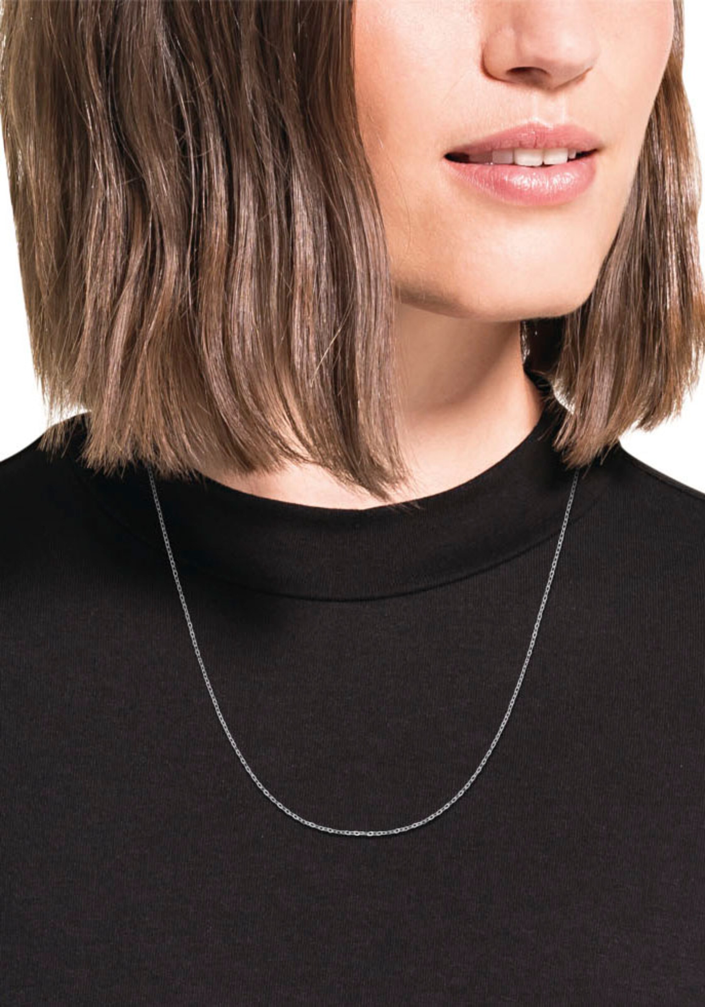 AMOR Necklace in Silver: front