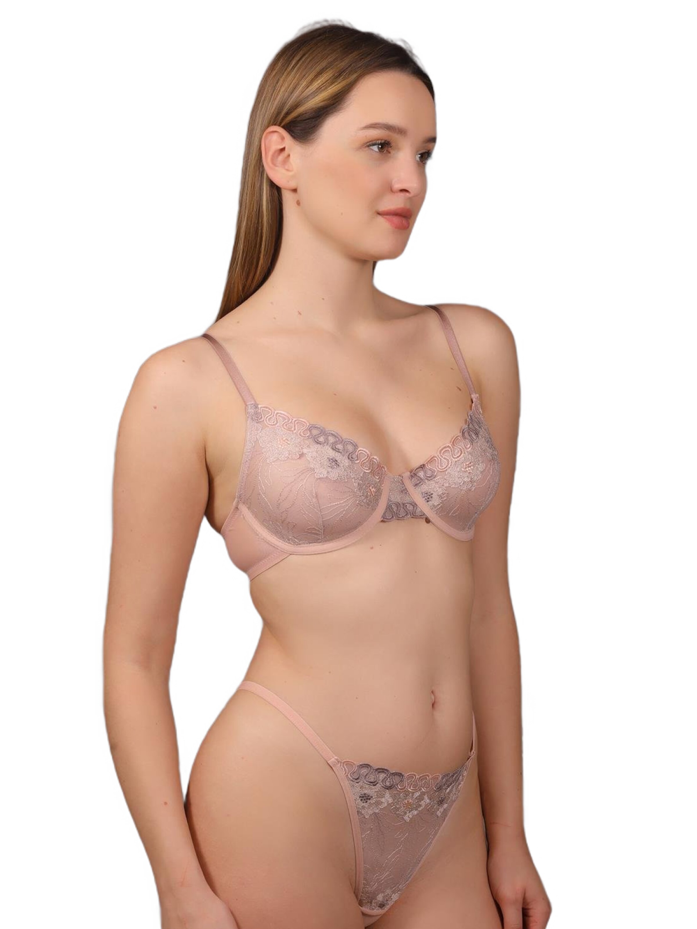 C&City T-Shirt BH-Set in Beige