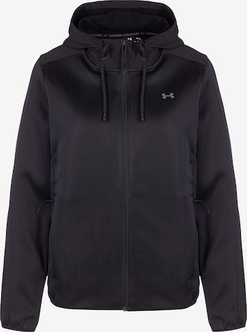 Veste de sport UNDER ARMOUR en noir : devant