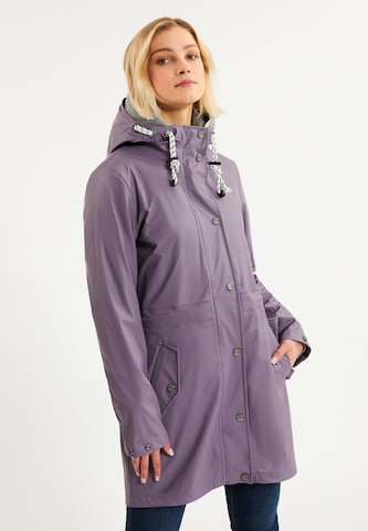 Schmuddelwedda Raincoat in Purple: front