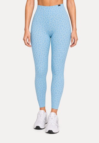 Smilodox Skinny Leggings ' Velvara ' in Blue: front