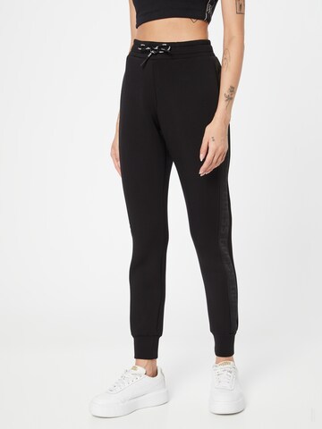 Effilé Pantalon 'Allie' GUESS en noir : devant