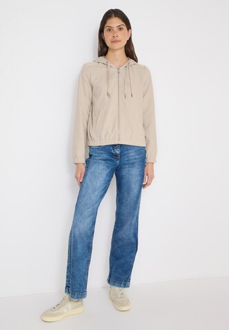 CECIL Zip-Up Hoodie in Beige