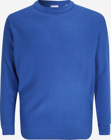 Jack & Jones Plus Sweater 'KYLE' in Blue: front