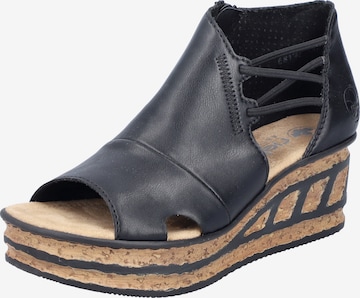 juoda Rieker Sandalai: priekis