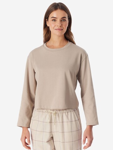 Chemise de nuit ' Mix Relax ' SCHIESSER en beige : devant