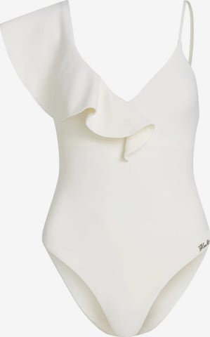 Karl Lagerfeld Uimapuku värissä beige: etupuoli