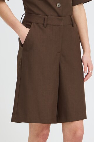Wide Leg Pantalon 'IHFava' ICHI en marron