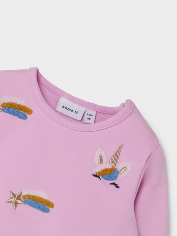 NAME IT Sweatshirt 'LIGA' in Pink