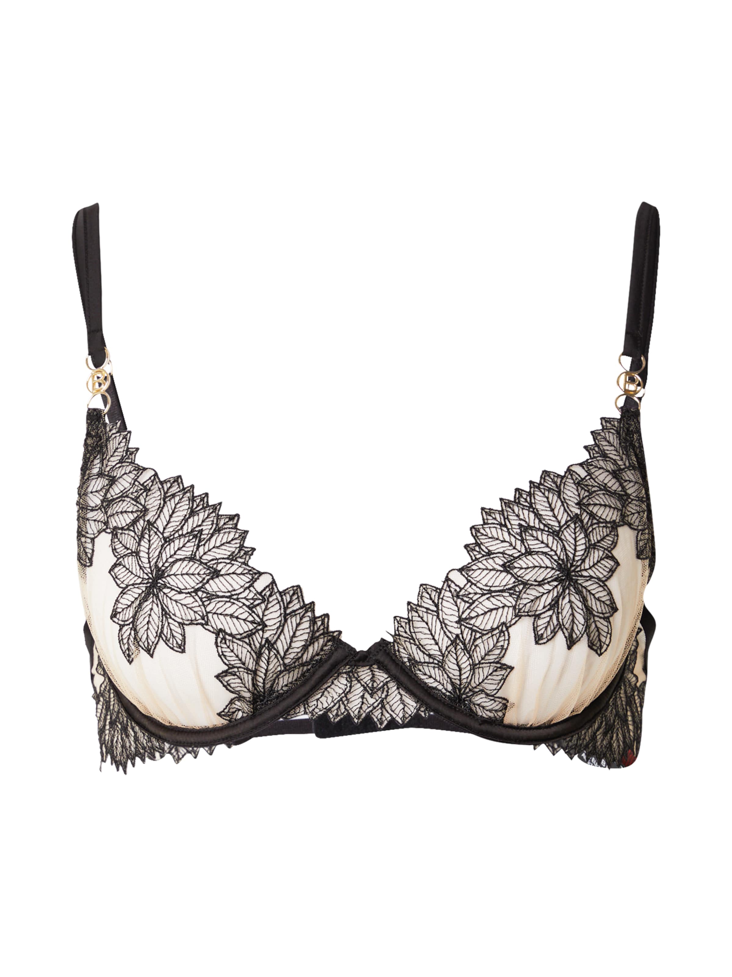 melns Bluebella T-krekla Krūšturis 'Inaya': no priekšpuses