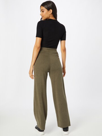 ONLY Wide leg Trousers 'COZY' in Green