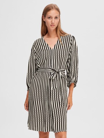 Robe SELECTED FEMME en noir : devant