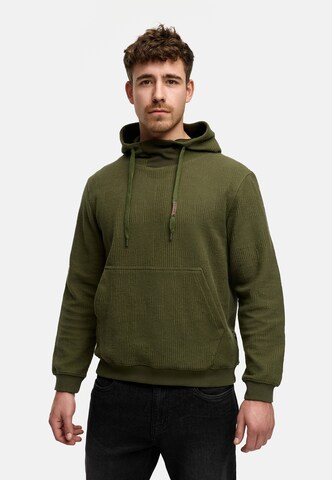 INDICODE JEANS Sweater 'Jody' in Green: front