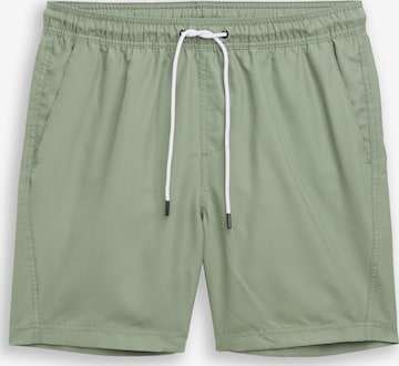 TOM TAILOR DENIM Swimming shorts in Green: front