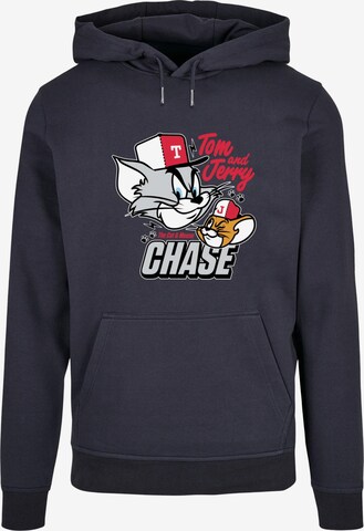 ABSOLUTE CULT Sweatshirt 'Tom And Jerry - Chase' in Blauw: voorkant