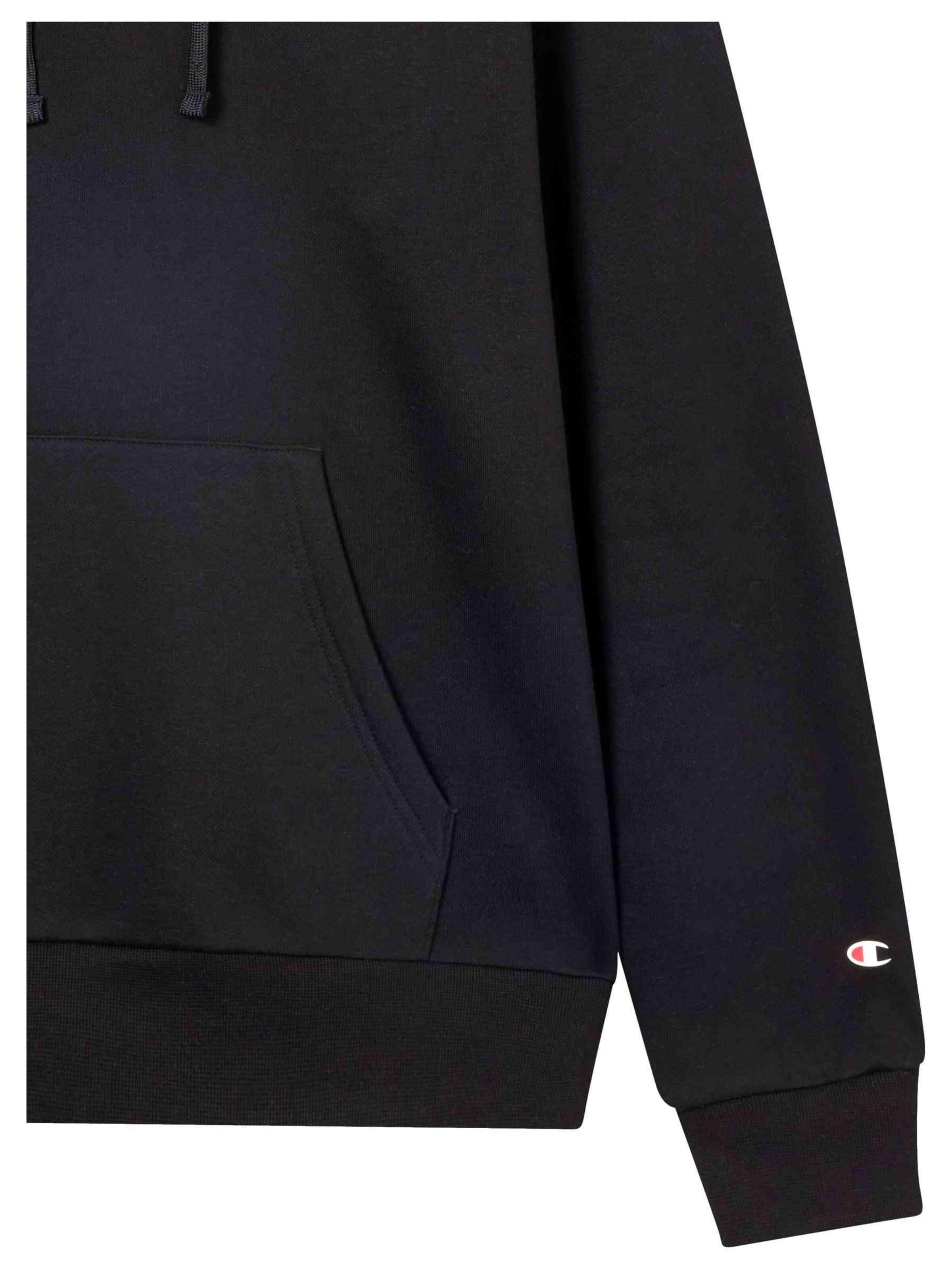 Champion -DO NOT USE- Sweatshirt 'Sudadera champion negra big printed logo hoodie'‌‌‌‌‌ in Schwarz