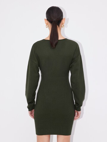 LeGer by Lena Gercke Knitted dress 'Thalke' in Green